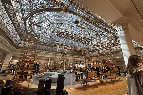 Interior of a retail store