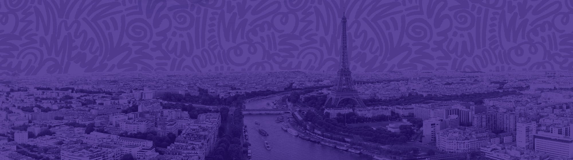 Panoramic view of Paris and the Eiffel Tower in the colors of NRF 2026: Retail’s Big Show Europe
