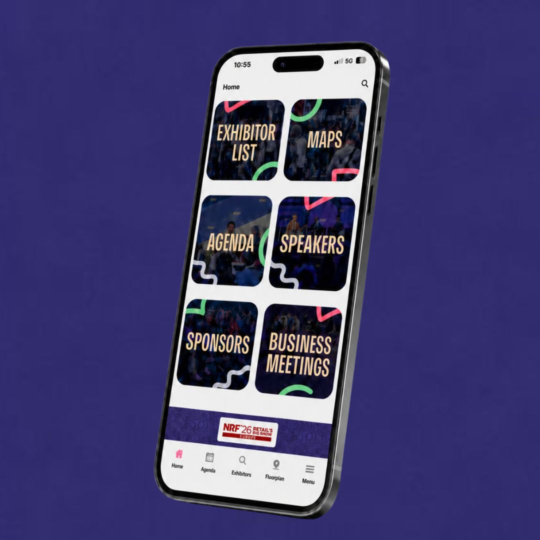 NRF 2026: Retail’s Big Show Europe mobile app featuring exhibitors, maps, agenda, speakers, sponsors and Business Meetings.